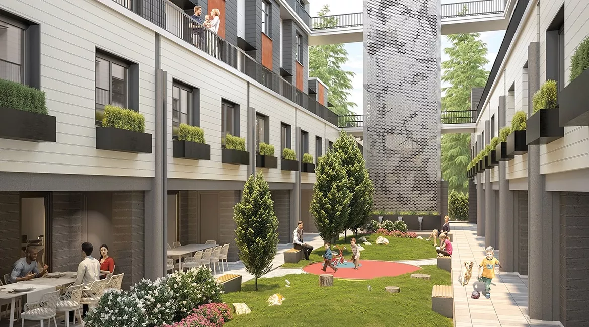 MEDIUM 1515 Rupert by Areva Living Courtyard