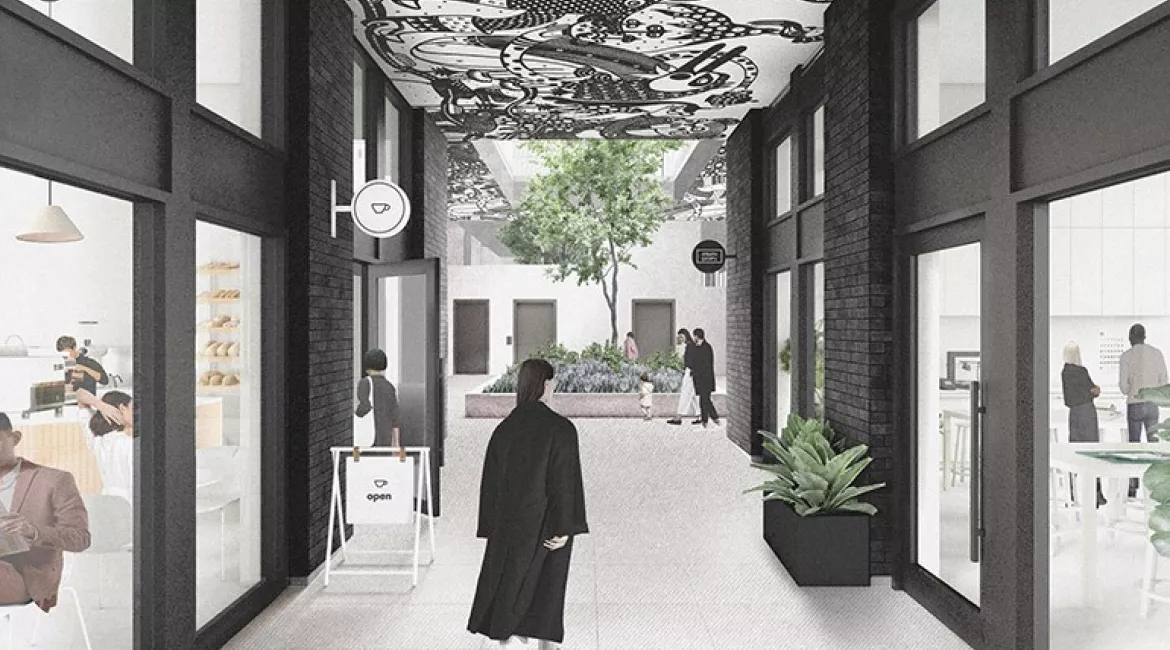 SMALL Assembly by Fabric Living and Hudson Projects Lower Courtyard Commercial